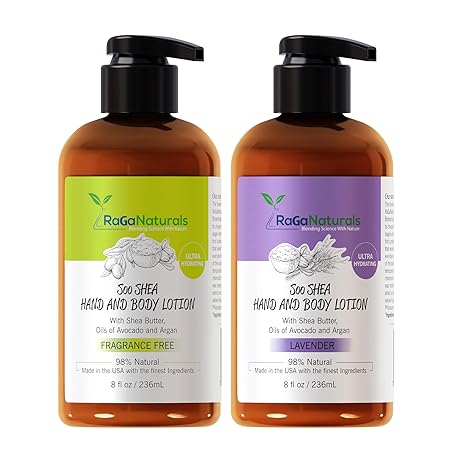 Fragrance Free and Tropical Bliss Body Lotion, Body Lotion for Women, Men, Babies and Kids - 8fl oz