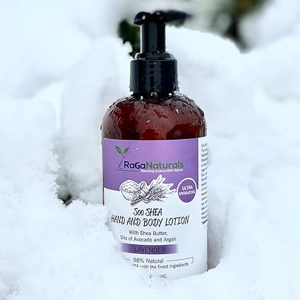 RaGaNaturals Lavender Body Lotion and Body Cream, Ultra Hydrating Moisturizer for Women, Men, Babies and Kids - 8fl oz